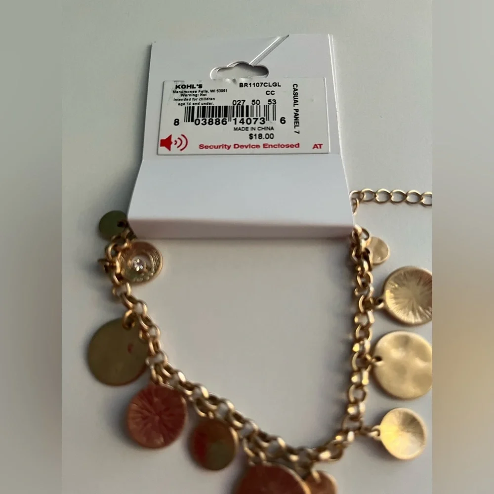 Sonoma Goods for Life Gold Tone Celestial Charm Bracelet